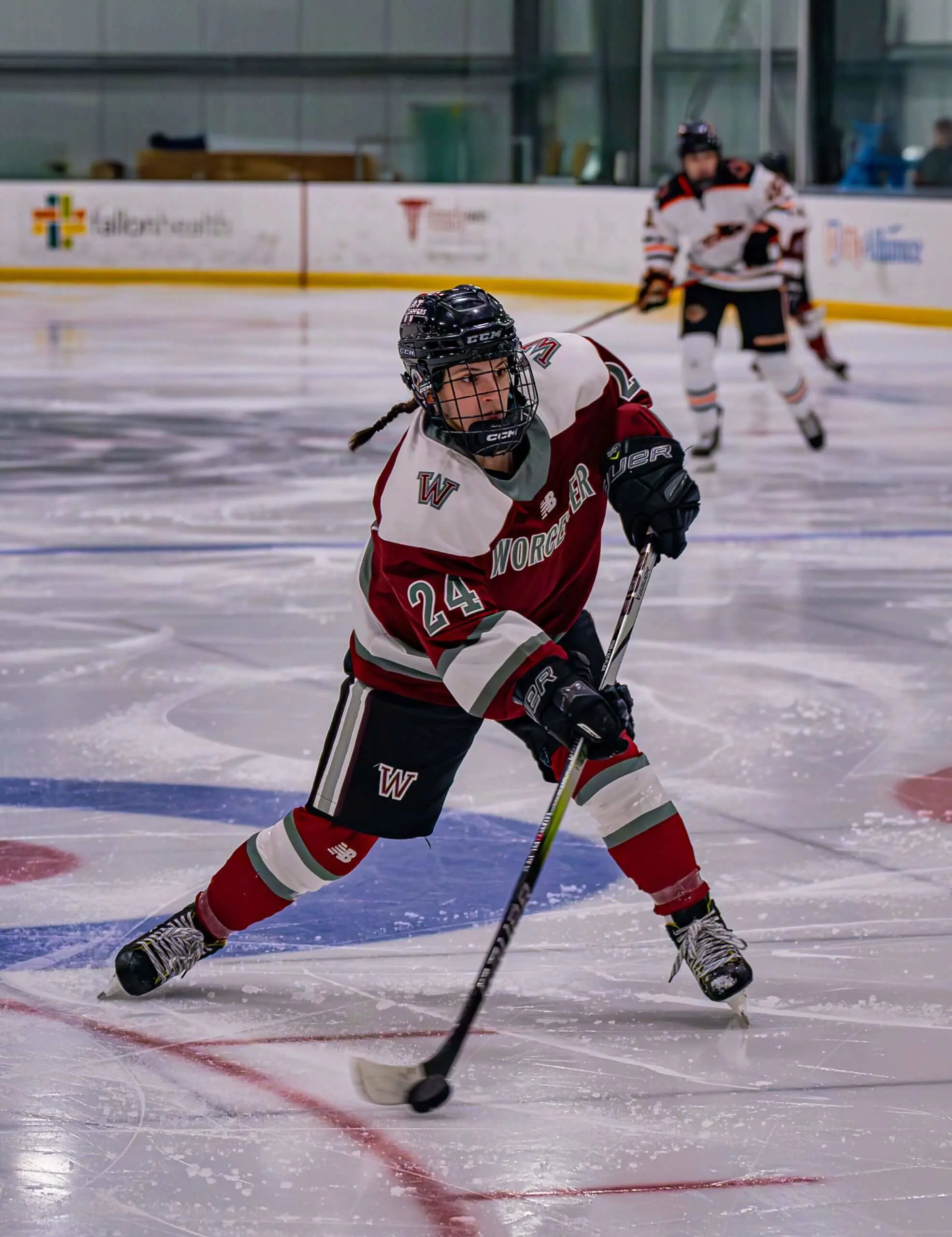 Worcester Academy Upper School Student athlete playing Ice Hockey