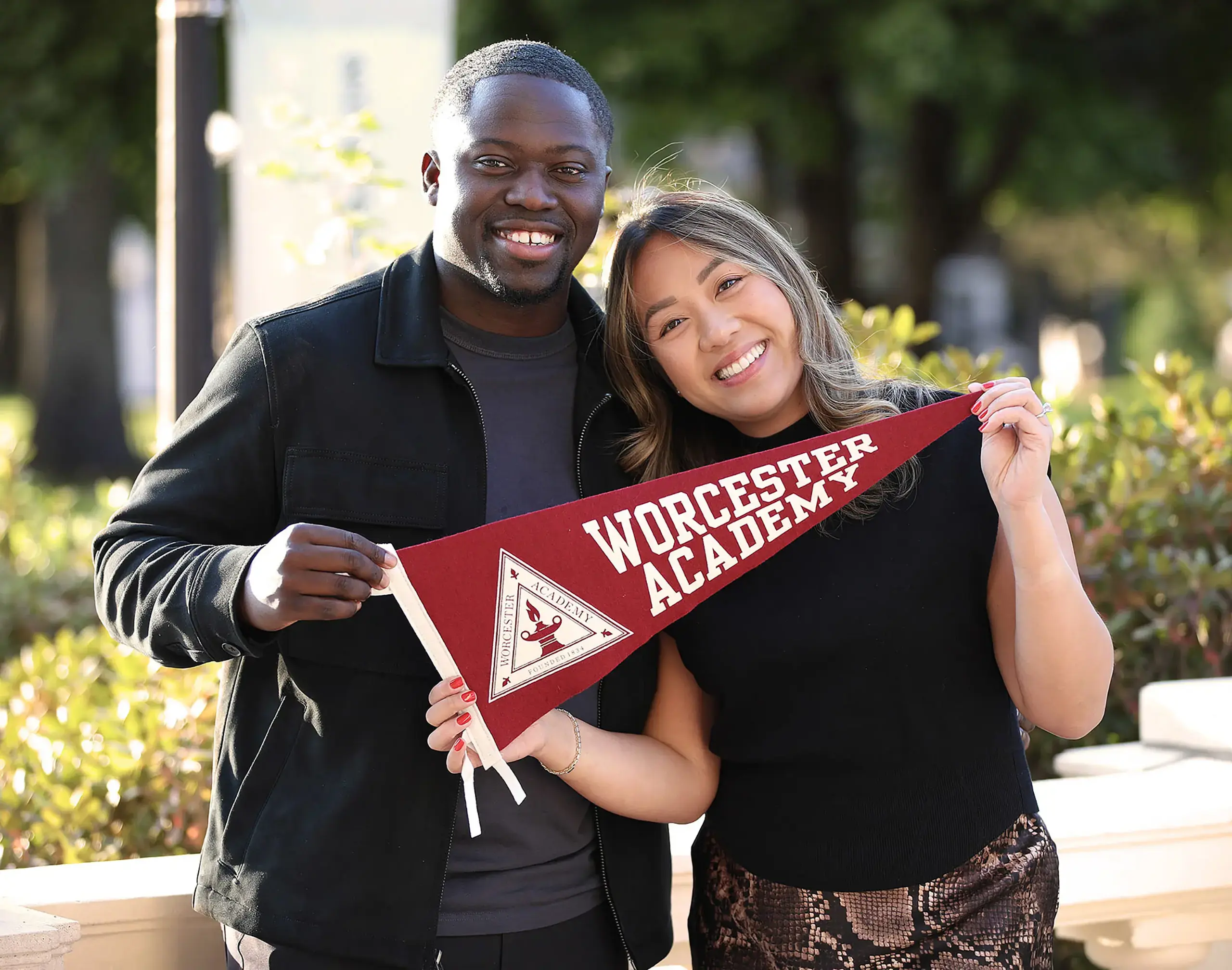 Alumnus engagement proposal on campus. 