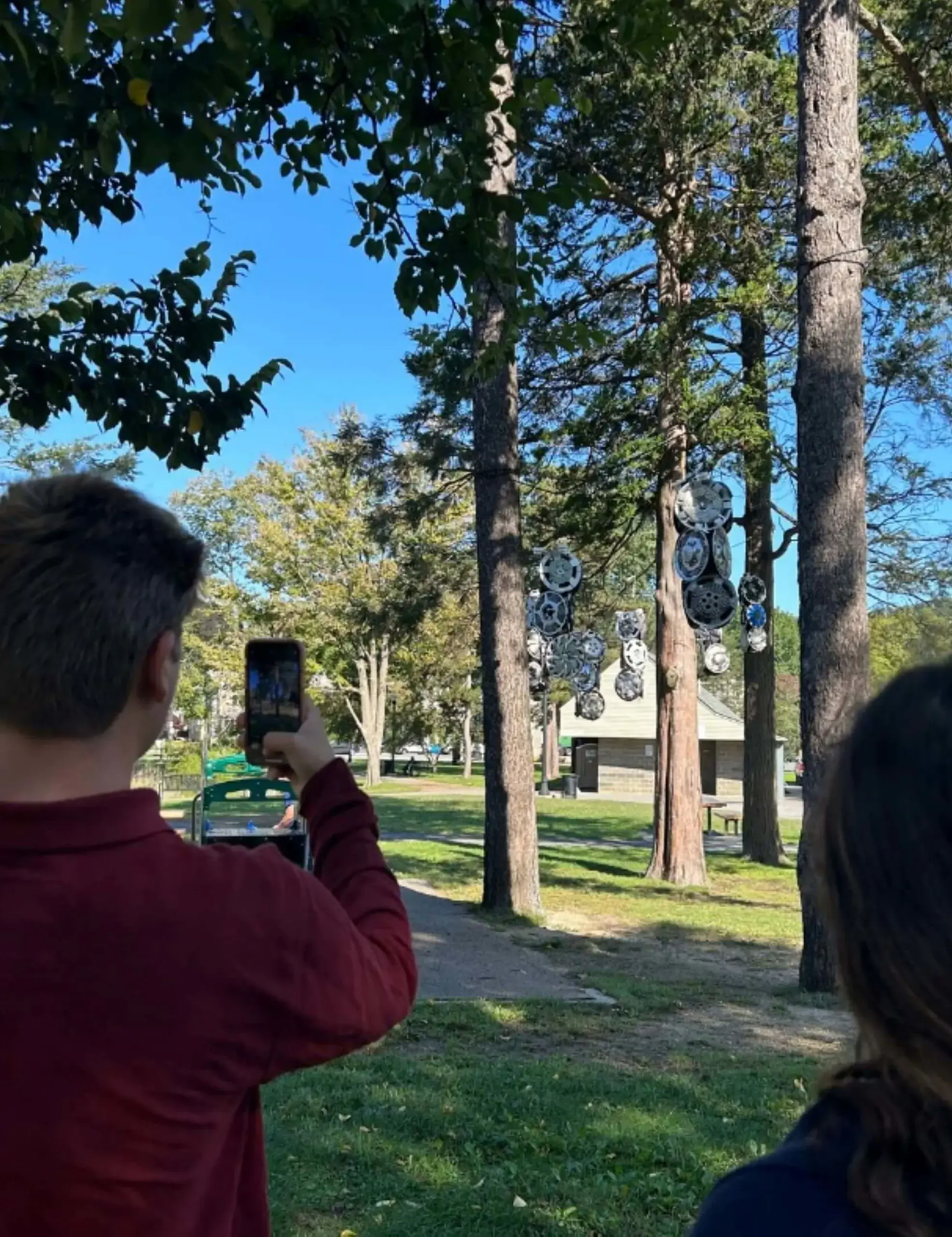 Worcester Academy students from the Urban Ecology class at nearby Elm Park.