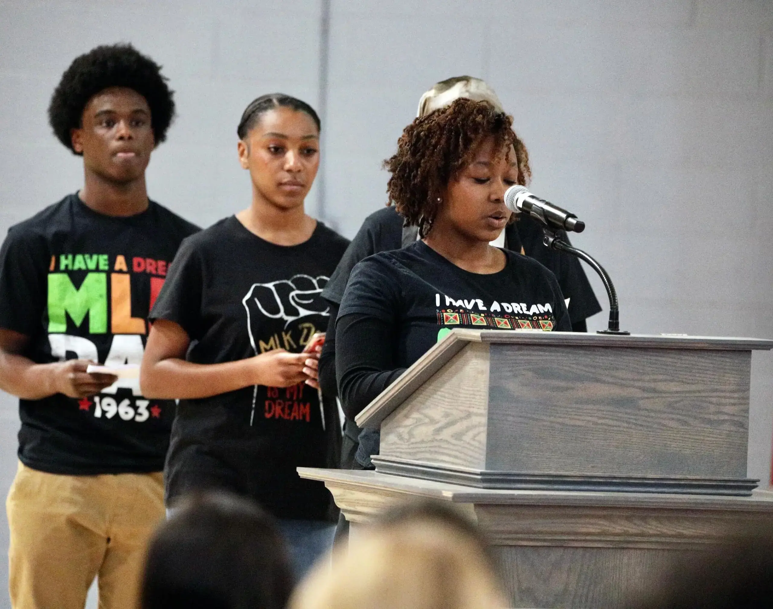 Worcester Academy student members of the BSU.